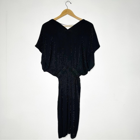 Jimmy Choo x H&M LIMITED EDITION Black Beaded Cocktail Dress Size 4 - Picture 3 of 10
